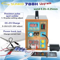 SUNKKO S788H-USB Spot Welding + Wire-controlled Foot pedal Switch Spot Welding + Single-cell Battery Charging, Testing + Charging Treasure (USB) Battery