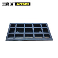 SAFEWARE, Low-level Roadside Slope 603010cm Rubber Material Yellow and Black Reflective, 11036