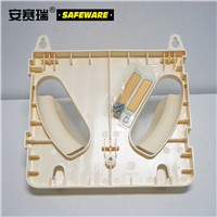 SAFEWARE, Safety Helmet Shelving (Single Cap) 2427.5cm Milk White PP Plastic Material, 12049