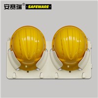 SAFEWARE, Safety Helmet Shelving (Double Cap) 2455cm Milk White PP Plastic Material, 12050