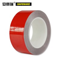 SAFEWARE, Reflective Warning Tape (Red) 7.5cm22m Engineering Grade Reflective Film, 14209