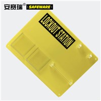 SAFEWARE, 5 Locks Hanging Plate (Empty Plate) 4030cm Acrylic Material Yellow, 33800