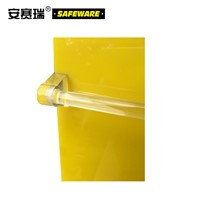 SAFEWARE, 20 Locks Hanging Plate (Empty Plate) 3060cm Acrylic Material Yellow, 33802