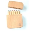 color pencil with fashion wooden box