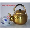 aluminum golden tea kettle,aluminum yellow kettle