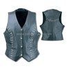 Leather vest coat