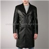 leather long coat