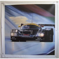 oil painting racing car