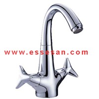 Single-hole basin mixer