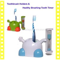 Toothbrush Holders and Healthy Brushing Tooth Sandglass Timer