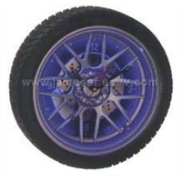 Tyre shapre wall clocks with light