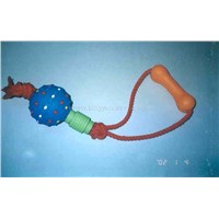 3.5&amp;quot;Hard ball with canister, handle and 9mm red rope (TJP0057)