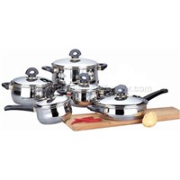 10PCS STAINLESS STEEL COOKWARE SET