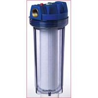 Single cartridge undersink water filter
