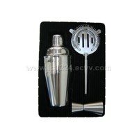 Bar Accessory Deluxe 3 Piece Cocktail Shaker