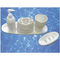 5pcs Plastic Bathroom Set