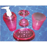 4pcs Plastic Bathroom Set