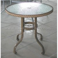 Aluminium and Glass Table