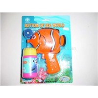 offer toys-B/O RED FISH BUBBLE GUN(HA3095T)