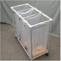 Rolling Laundry Sorter With 3 Nylon Bag