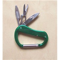 mountaineering clasp with multi function knife