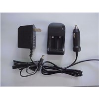 CR123A charger with car cable and adapter