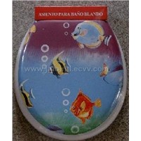 PVC printed toilet seats/JATO-PVC07