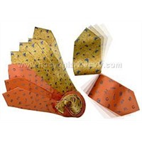 100% Silk Printed tie