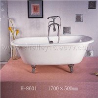 Hilton cast iron bathtub