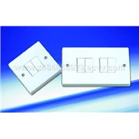 2/4 Gang 1/2 Way Plate Switch