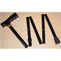 Five Sections Folding and Telescopic Walking Stick