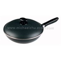 Black rich binding enamel chinese cooker