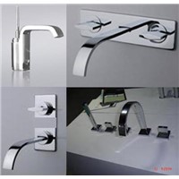 Contemporary and graceful waterfall shower mixer