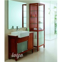 Solid Wood Classical Bathroom Cabinet (Bruno)