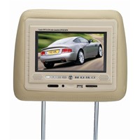 7 inch head-rest lcd monitor with DIVX/DVD/USB/SD/FM/IR transmitter