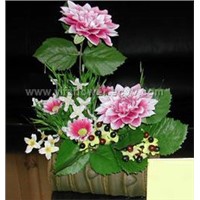 Artificial Flower with Ceramic Vase