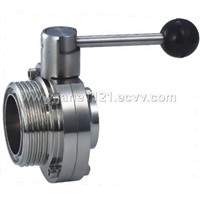 sanitary grade butterfly valve