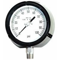 Safety process pressure gauge