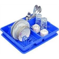 Plastic Plate Spoon Fork Glass Stand