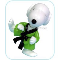 3&amp;quot; Static Kung Fu Snoopy In Gift  Color Box