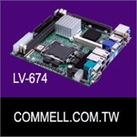LV-674 LGA775 Dual Core Mini-ITX mainboard