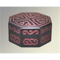 Wooden Carving Six-angle Box