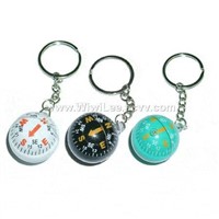 Key Chain with Compass Ball