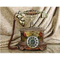antique telehone,craft telephone, resin telephone,telephone
