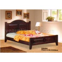rubber wood bed