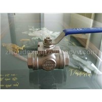 Sell T/L Pattern Three Way Standard Bore Stainless Steel Ball Valve(1000WOG)