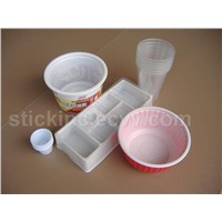 plastic disposable cups and containers