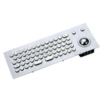 Vandal Proof Stainless Steel Keyboard with Trackball