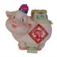 Polyresin piggy saving bank