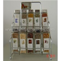 spice bottle and rack
